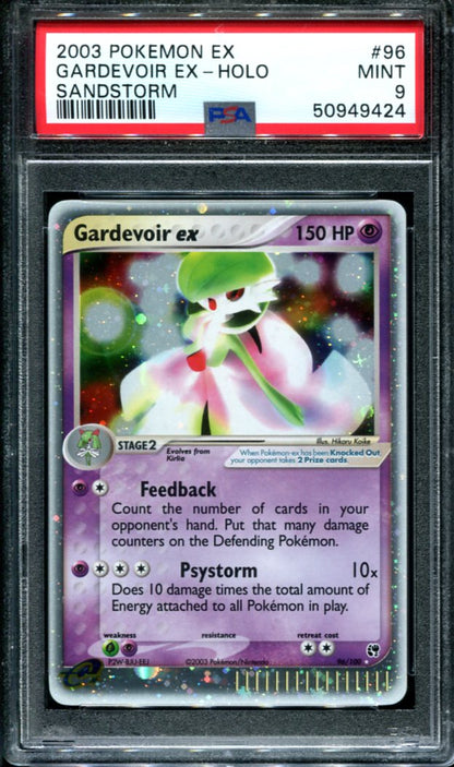 GARDEVOIR EX 96/100 PSA 9 POKEMON EX SANDSTORM HOLO RARE