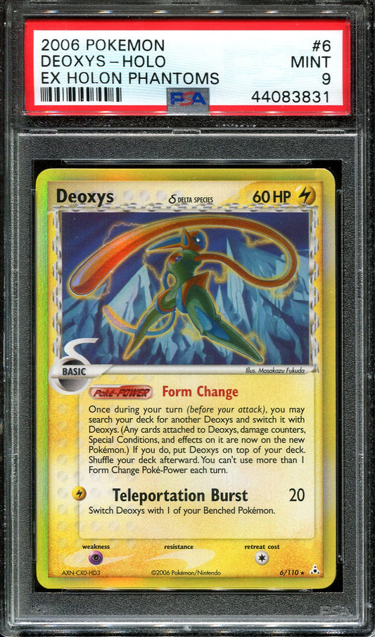 DEOXYS 6/110 POKEMON PSA 9 EX HOLON PHANTOMS HOLO