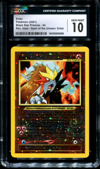 ENTEI 34 CGC 10 POKEMON NEO PROMO REVERSE HOLO