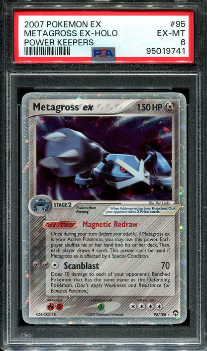 METAGROSS EX 95/108 POKEMON PSA 6 POWER KEEPERS HOLO