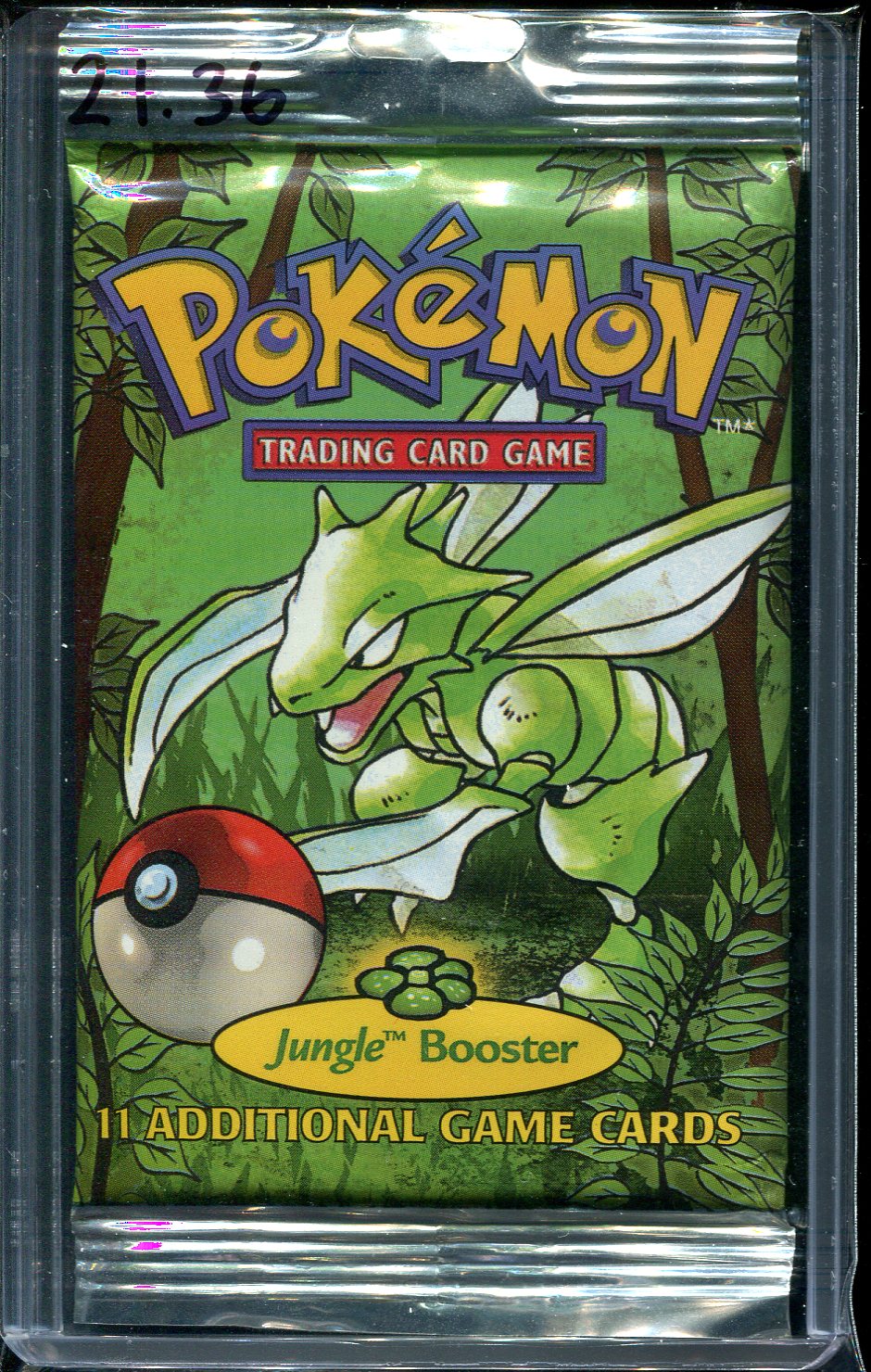 POKEMON JUNGLE UNLIMITED BOOSTER PACK LONG CRIMP (SCYTHER ART)