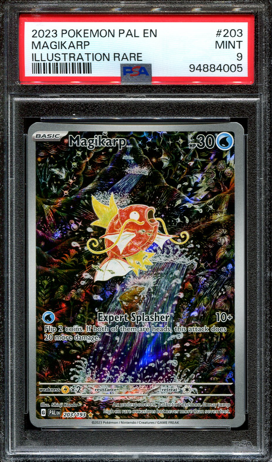 MAGIKARP 203/193 POKEMON PSA 9 PALDEA EVOLVED ILLUSTRATION RARE