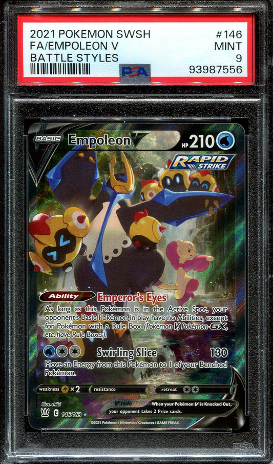 EMPOLEON V 146/163 POKEMON PSA 10 BATTLE STYLES ALTERNATE ART