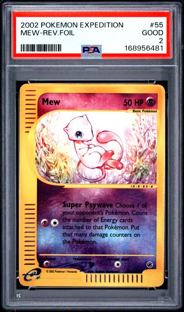 MEW 55/165 PSA 2 POKEMON EXPEDITION REVERSE HOLO