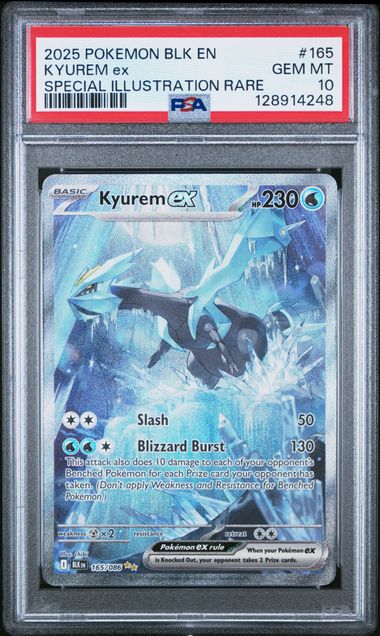 KYUREM EX 165/086 PSA 10 POKEMON BLACK BOLT SPECIAL ILLUSTRATION RARE