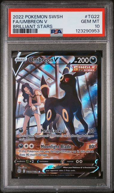 UMBREON V TG22/TG30 PSA 10 POKEMON BRILLIANT STARS TRAINER GALLERY