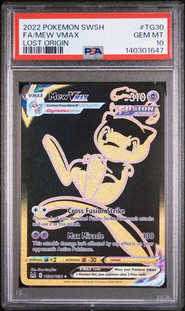 MEW VMAX TG30/TG30 PSA 10 POKEMON LOST ORIGIN TRAINER GALLERY