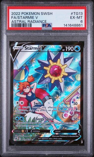 STARMIE V TG13/TG30 PSA 6 POKEMON ASTRAL RADIANCE TRAINER GALLERY