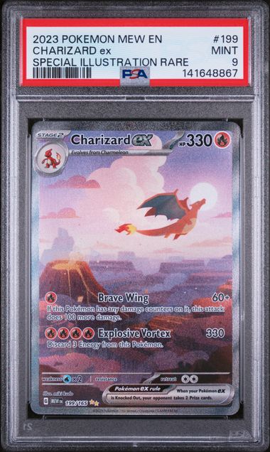 CHARIZARD EX 199/165 PSA 9 POKEMON 151 SPECIAL ILLUSTRATION RARE