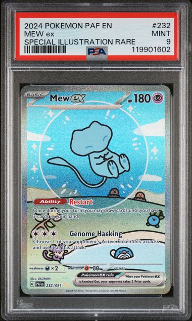 MEW EX 232/091 PSA 9 POKEMON PALDEAN FATES SPECIAL ILLUSTRATION RARE