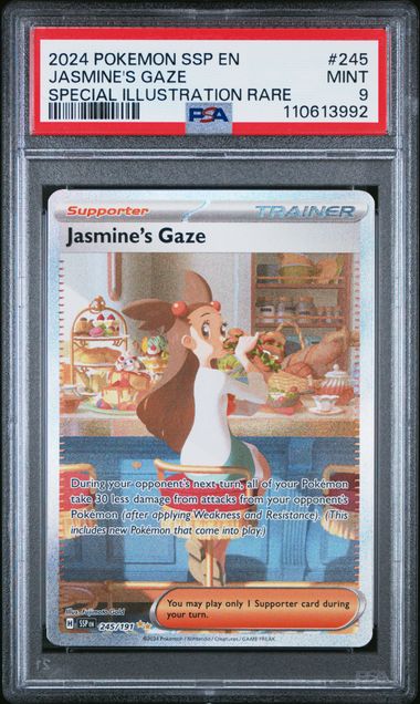JASMINE'S GAZE 245/191 PSA 9 POKEMON SURGING SPARKS SPECIAL ILLUSTRATION RARE