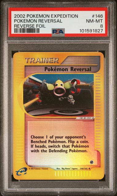 POKEMON REVERSAL 146/165 PSA 8 POKEMON EXPEDITION REVERSE HOLO