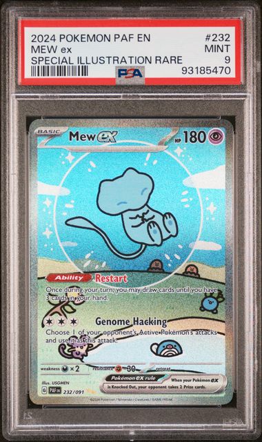 MEW EX 232/091 PSA 9 POKEMON PALDEAN FATES SPECIAL ILLUSTRATION RARE