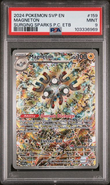 MAGNETON 159 PSA 9 POKEMON CENTER ETB PROMO