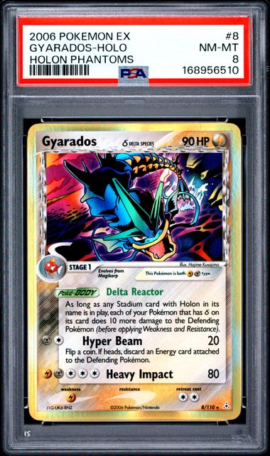 GYARADOS 8/110 PSA 8 POKEMON EX HOLON PHANTOMS HOLO RARE